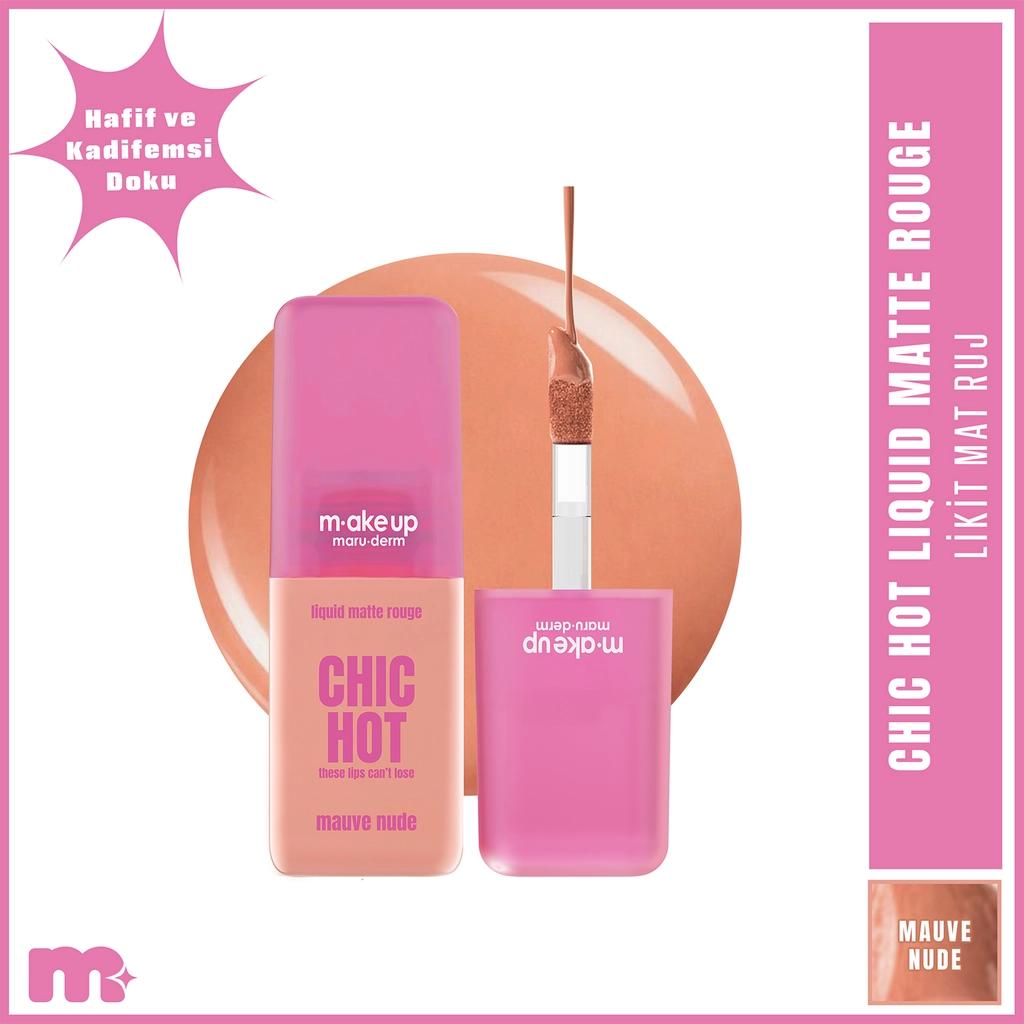Maruderm Make Up Chic Liquid Matte Lipstick in Mauve Nude
