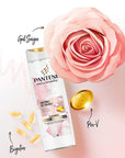 Pantene Pro-V Biotin & Rose Water Volumizing Shampoo - Silicone-Free Thickening Shampoo for Fine, Flat Hair - Adds Volume & Body Pantene Volumizing Shampoo: Biotin & Rose Water for Fine Hair volumizing shampoo, silicone-free shampoo, biotin shampoo, rose water shampoo, thickening shampoo, fine hair shampoo, Pantene Pro-V volume, shampoo for volume and thickness, shampoo for flat hair, hair thickening shampoo, volume shampoo, shampoo for fine hair, biotin hair product, rose water hair product, silicone free,