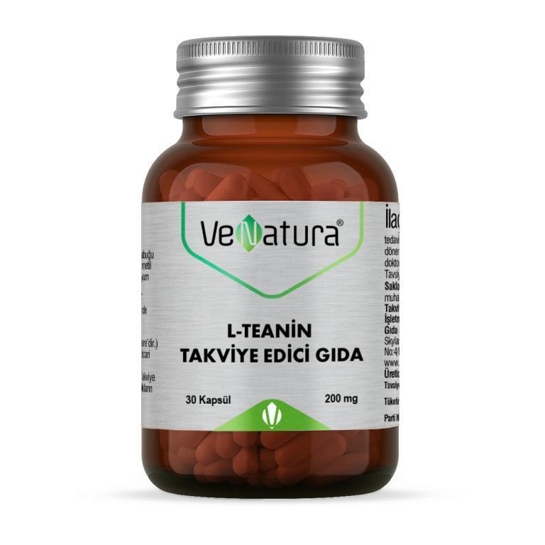 Venatura L-Theanine 200mg Capsules for Relaxation and Stress Relief - Dietary Supplement for Adults and Teens - image 2