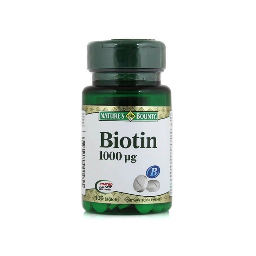 Nature's Bounty Biotin 1000 mcg Supplement - Supports Hair, Skin, and Nail Health - 100 Tablets Nature's Bounty Biotin 1000 mcg for Hair, Skin & Nails Biotin Supplement, Nature's Bounty Biotin, 1000 mcg Biotin, Dietary Supplement, Vitamins and Supplements, Hair Health, Skin Health, Nail Health, Health and Wellness, Dietary Supplements for Adults, Biotin Deficiency Support