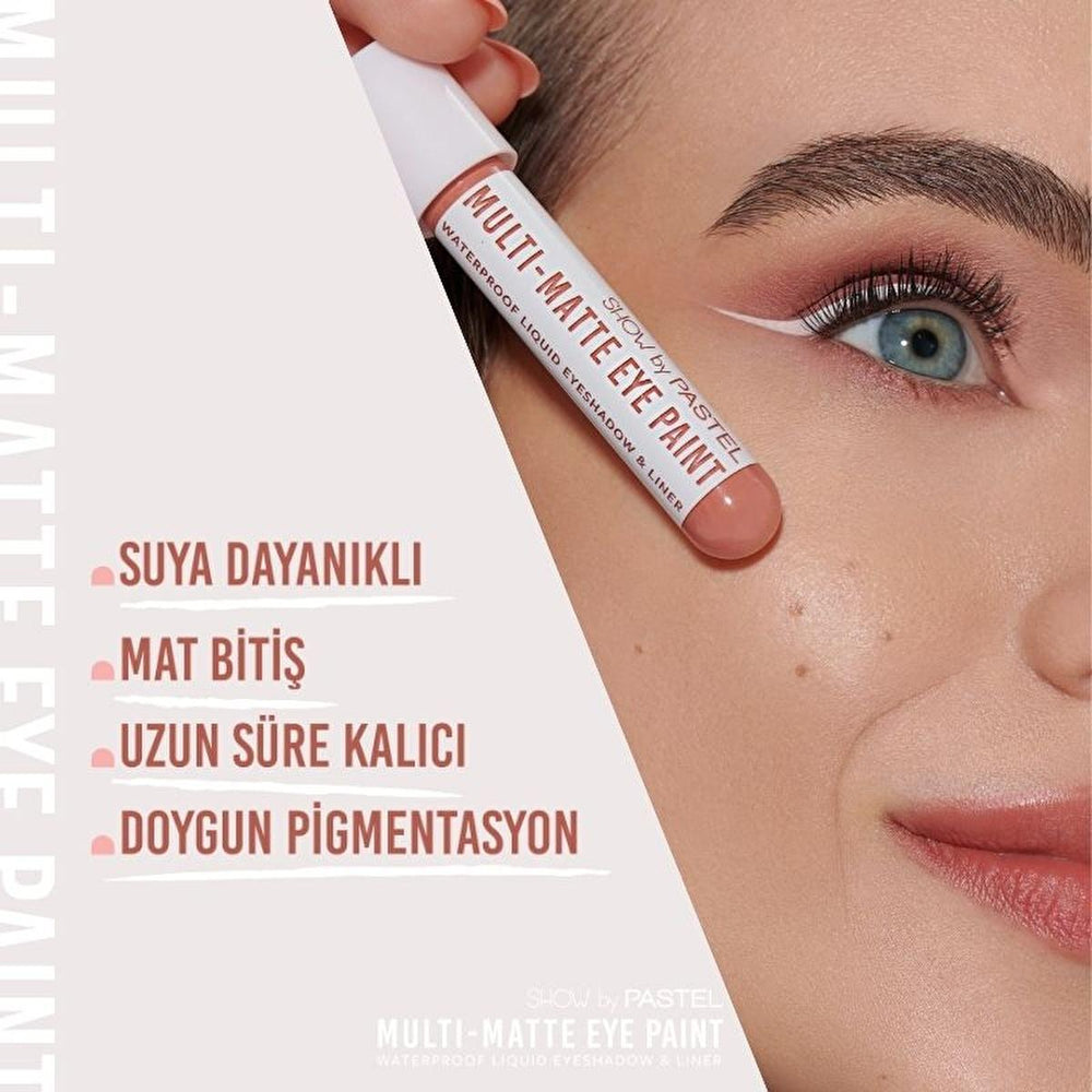Show by Pastel Multi-Matte Eye Paint Waterproof Eyeshadow & Liner - Long Lasting, Anti-Aging Makeup - Eyeliner
