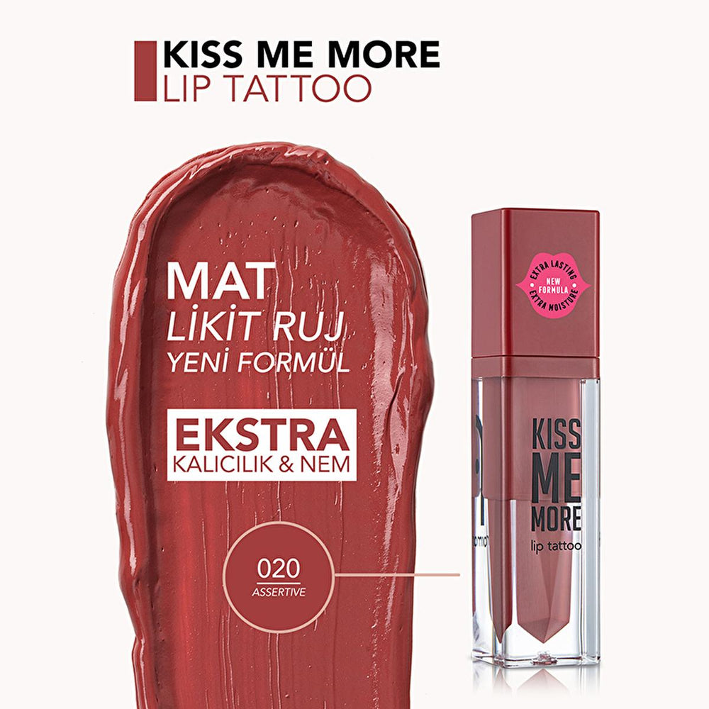 Flormar Liquid Matte Lipstick - Long-Lasting Moisturizing Lip Color, Transfer-Proof, 020 Assertive - Lipstick
