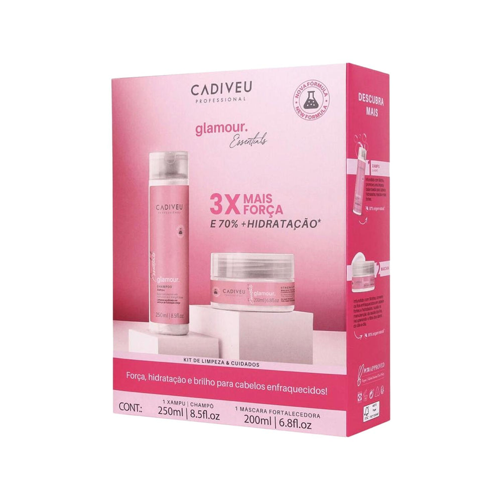 Cadiveu Essentials Glamour Hair Care Set for Shine