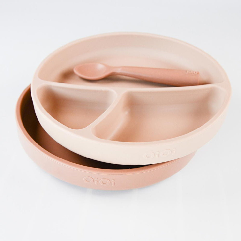 OiOi Baby Suction Plate - Premium Silicone, Vacuum Base, Heat Resistant, Pinky Pink - view 2
