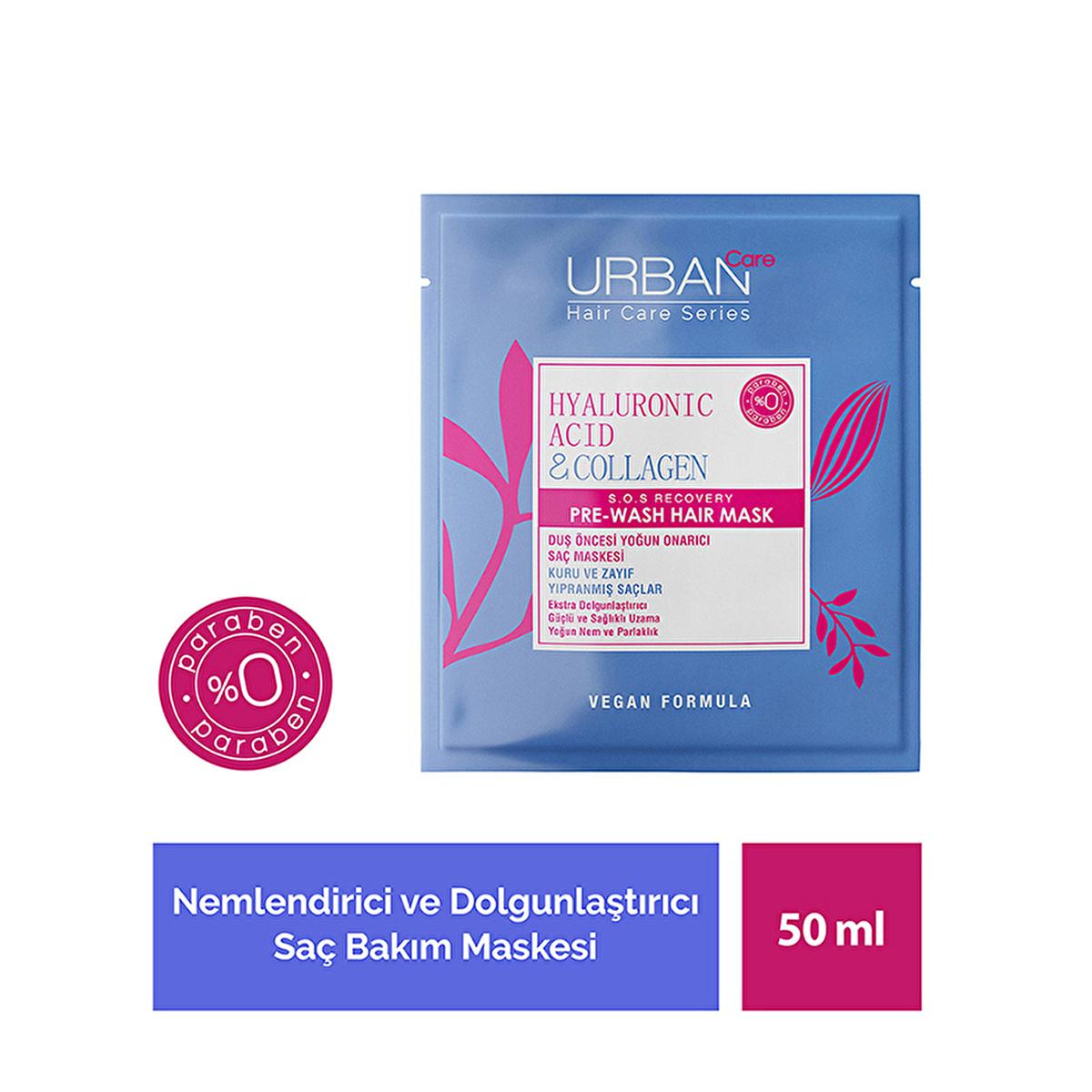 Urban Care Pre-Shower Hair Mask with Hyaluronic Acid & Collagen - Nourishes Dry Hair, Vegan & Paraben-Free Urban Care Pre-Shower Hair Mask - Hyaluronic Acid & Collagen pre-shower hair mask, hyaluronic acid hair care, vegan hair products, paraben-free hair mask, dry hair treatment, hair nourishment, intense hydration, hair strengthening, vegan hair care, paraben-free hair care, hair care for dry hair, hair mask, hair treatment
