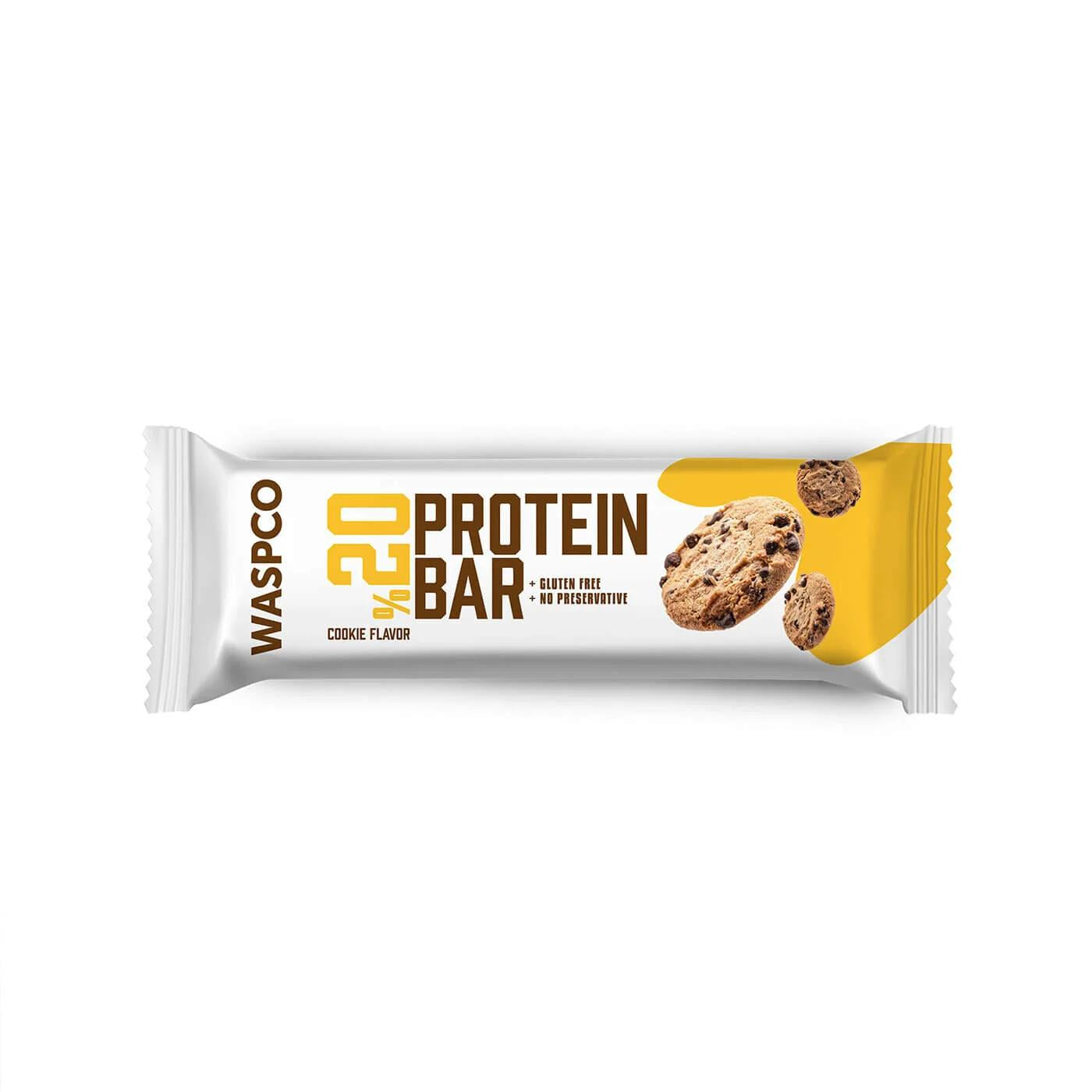 Wasp Cookie Flavored Protein Bar High Protein Snack 40g