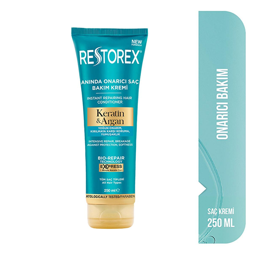 Restorex Keratin & Argan Hair Care Cream 250ml - Repair & Nourish Damaged Hair - view 2