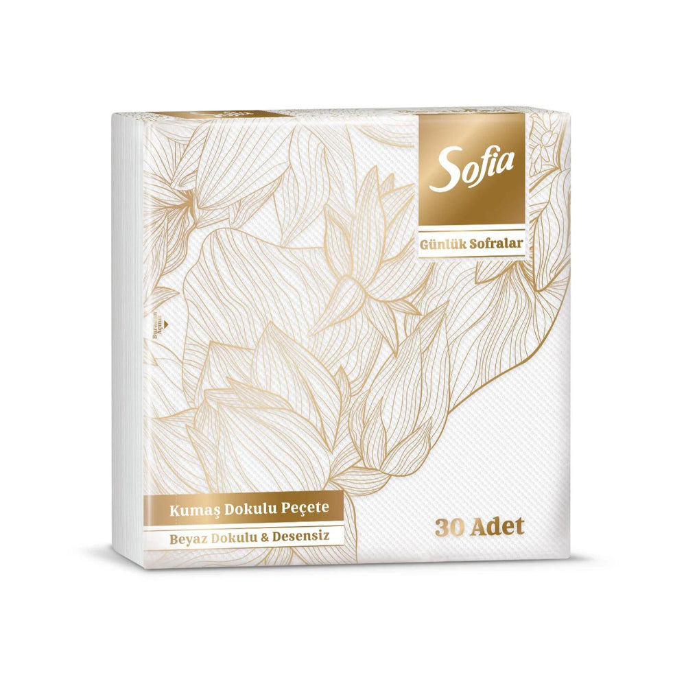 Sofia Fabric-Textured Paper Napkins 30-Pack