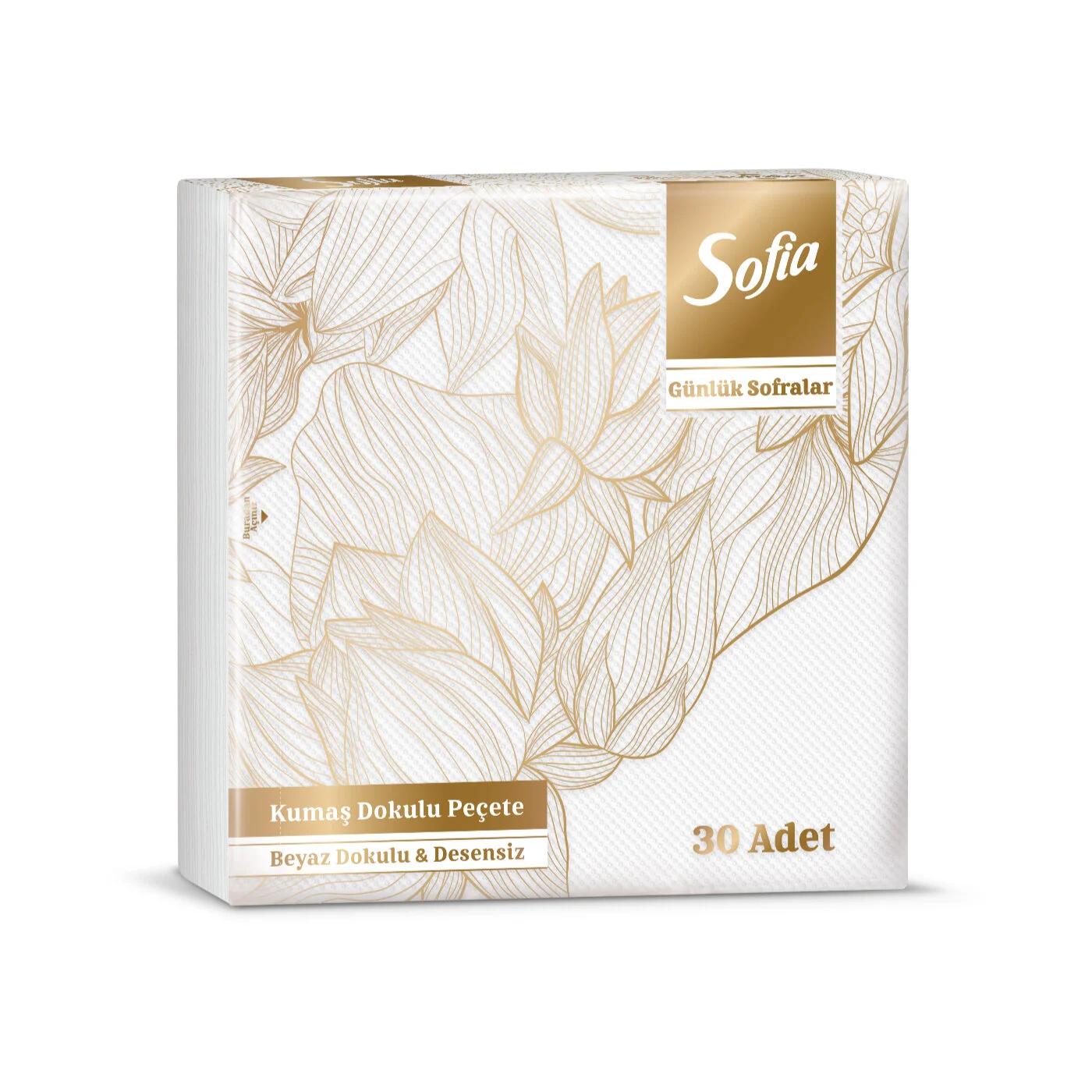 Sofia Fabric-Textured Paper Napkins 30-Pack