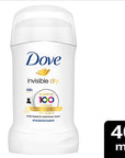 Dove Invisible Dry Antiperspirant Deodorant Stick for Women - 48 Hour Protection, Stain-Free, Moisturizing - - view 4