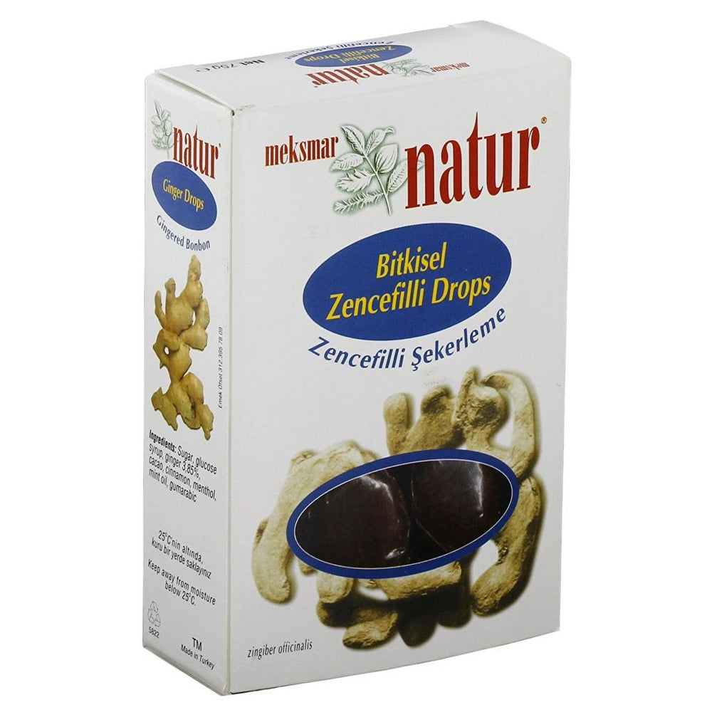 Meksmar Natur Ginger Lozenges for Throat Comfort 75g