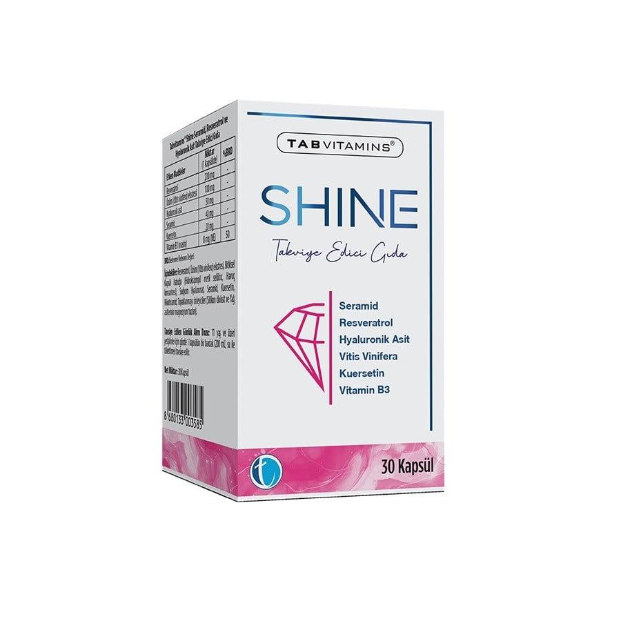 Tabvitamins Shine Daily Beauty Supplement 30 Capsules