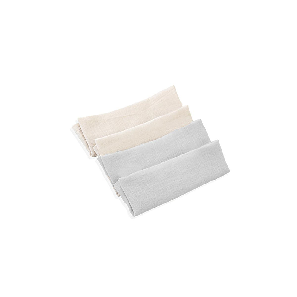 Babyjem Baby Muslin Cloth 4-Pack Grey - Soft Multi-Purpose Cloth for Newborn Care - view 5