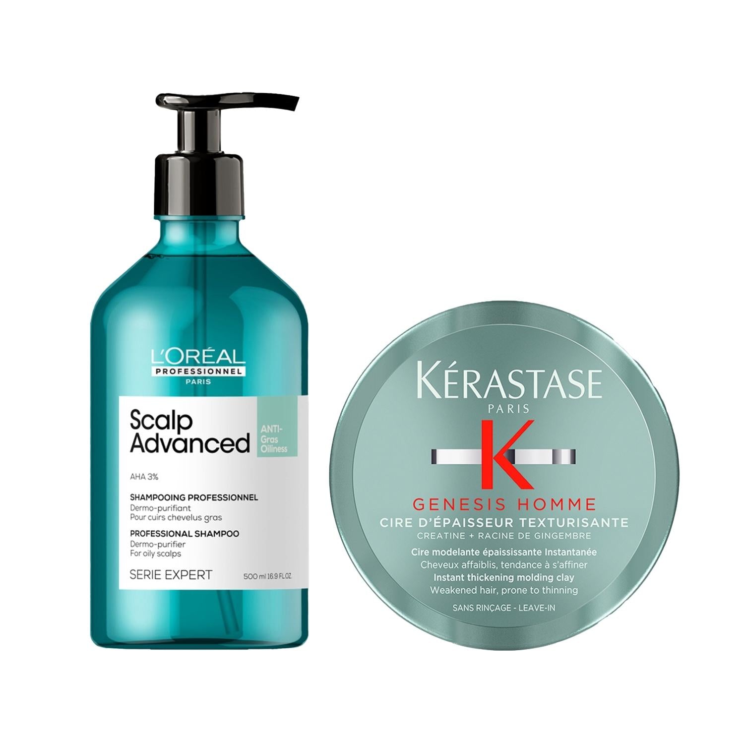 Kerastase &amp; L'Oreal Professionnel Men's Purifying Duo