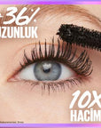 Maybelline New York Falsies Surreal Maskara - Volumizing & Lengthening Mascara for Dramatic Eye Look Maybelline Falsies Surreal Maskara - Volumizing & Lengthening Maybelline New York Falsies Surreal Maskara, Mascara, Volumizing Mascara, Lengthening Mascara, Cosmetic, Eye Makeup, Biotin Mascara, Provitamin B5 Mascara, Beauty Products, Makeup Essentials, Eye Enhancement, Dramatic Lashes, Long-Lasting Makeup