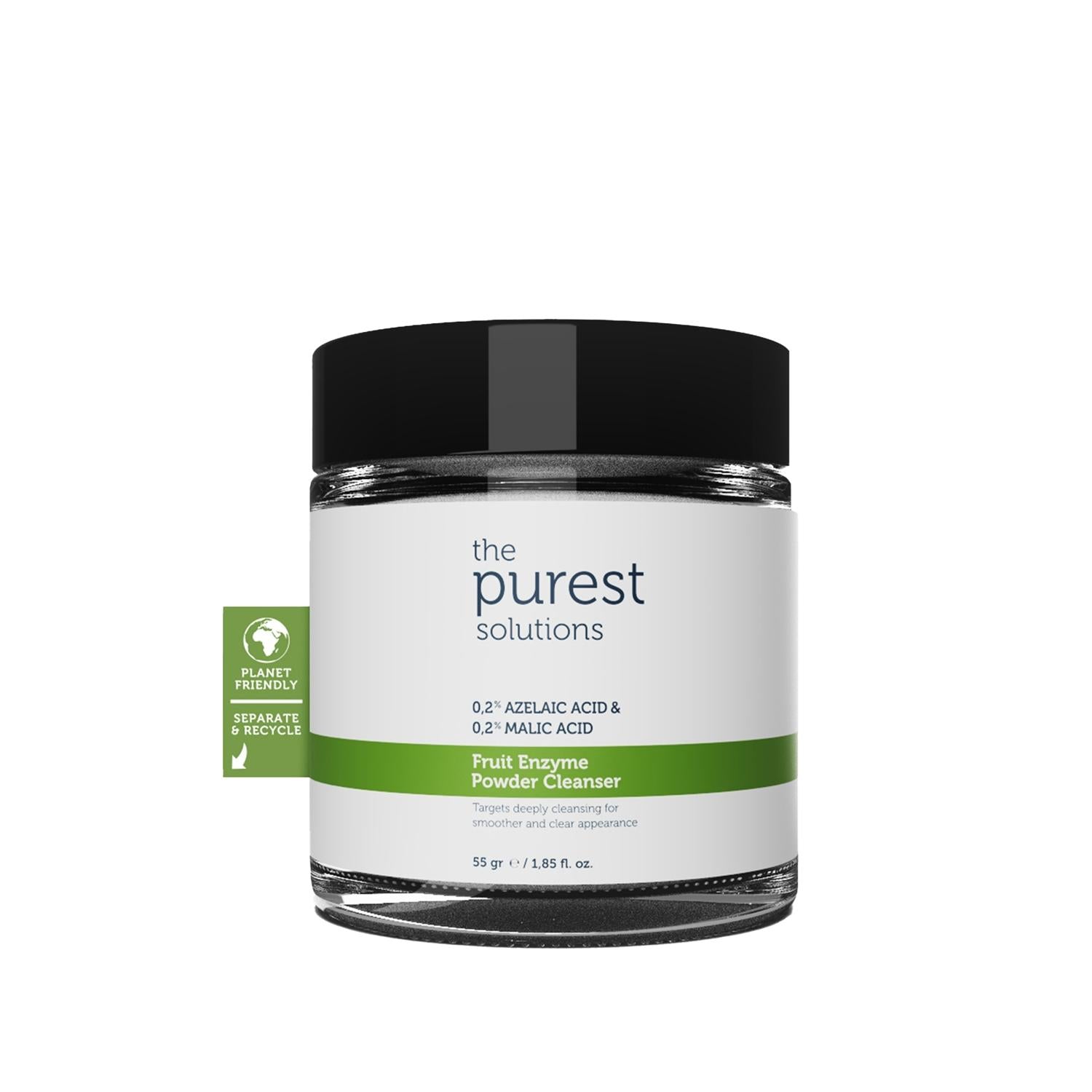 The Purest Solutions Fruit Enzyme Powder Cleanser - Gentle Natural Skincare for Sensitive Skin, 55g The Purest Solutions Fruit Enzyme Powder Cleanser - Natural Skincare fruit enzyme cleanser, natural skincare powder, gentle skin cleanser, enzyme-based skincare, organic face cleanser, sensitive skin products, natural skincare products, chemical-free skincare, customizable skincare, powder cleanser, daily skincare routine, natural ingredients, The Purest Solutions products
