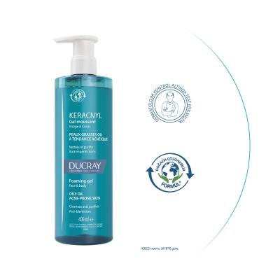 ducray keracnyl foaming gel bottle, ducray keracnyl cleanser texture Ducray Keracnyl Foaming Gel - Acne Control Facial Cleanser | 400 ml Ducray Keracnyl Foaming Gel - Acne Control Cleanser ducray, keracnyl, foaming-gel, acne-cleanser, oily-skin, sensitive-skin, facial-cleanser, hypoallergenic, oil-control, ai-generated