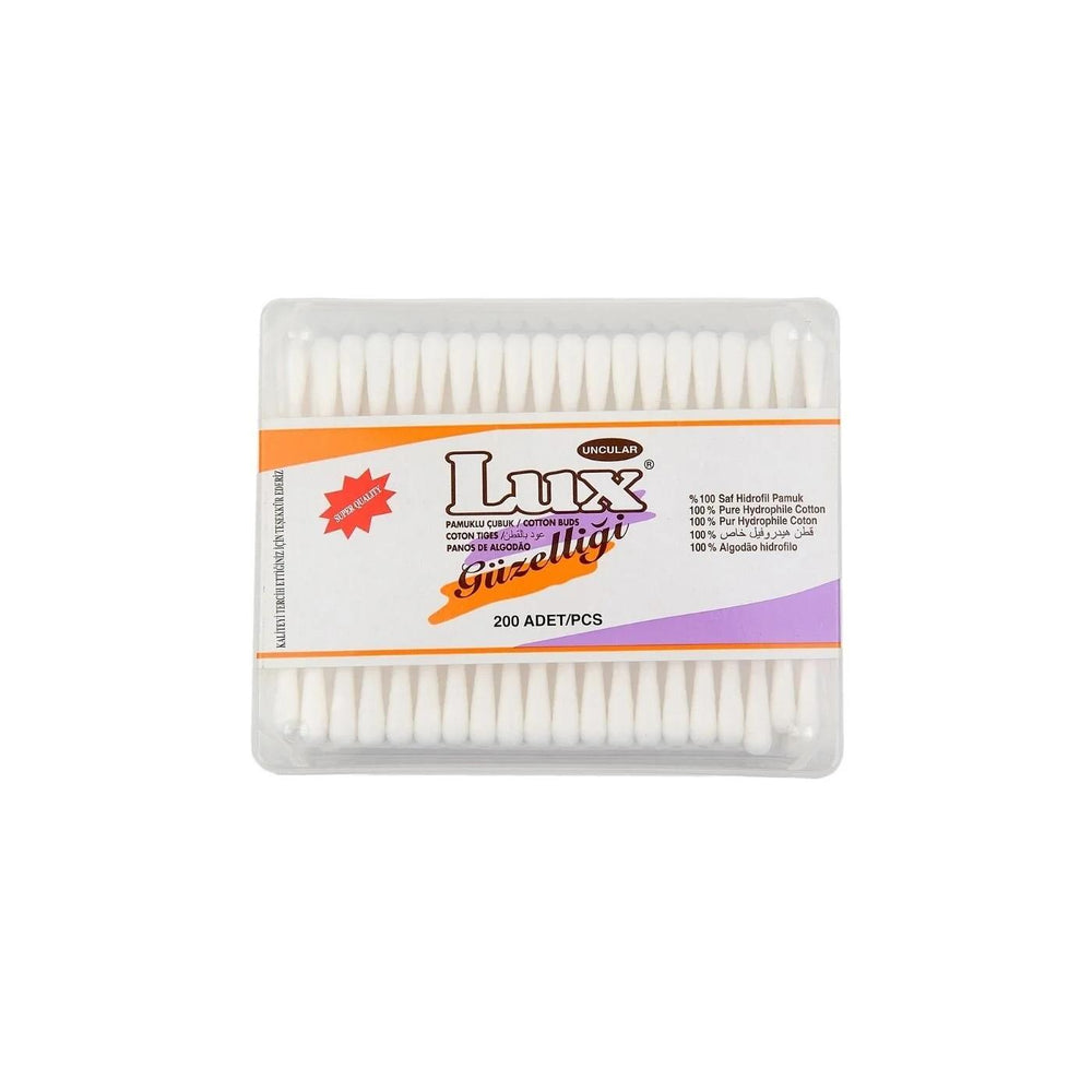Lux Soft Cotton Swabs for Gentle Daily Care 200 Count