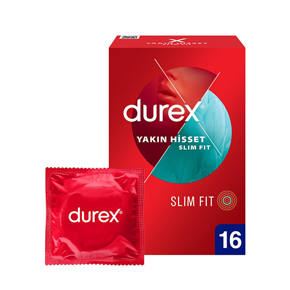 Durex Slim Fit Condoms - Lubricated, Safe Sex Products for Enhanced Sensitivity - 16 Count - view 7
