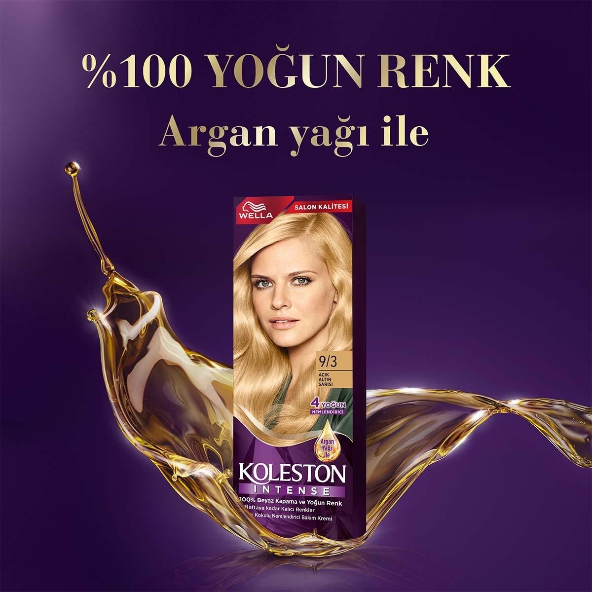 Wella Koleston Intense 9/3: Light Golden Blonde Hair Dye - 100% Gray Coverage, Argan Oil, and Long-Lasting Color Wella Koleston Light Golden Blonde Hair Dye: Gray Coverage & Argan Oil hair dye, permanent hair color, gray coverage hair dye, argan oil hair color, Wella Koleston hair dye, light golden blonde hair dye, at home hair color, long lasting hair color, hair coloring kit, hair dye with argan oil, hair color, hair coloring, blonde hair dye, golden blonde hair, light blonde hair, hair treatment, argan o