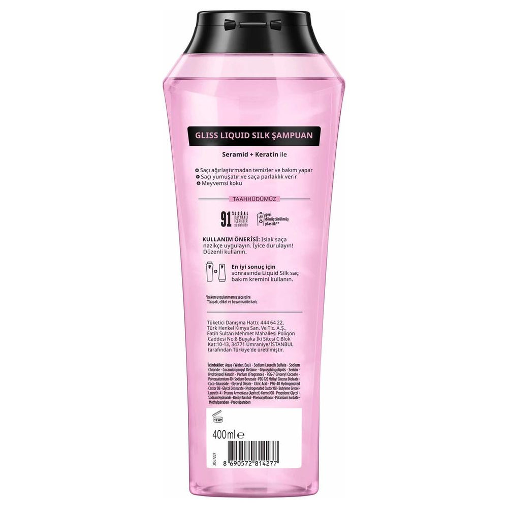 Gliss Liquid Silk Shampoo for Dull & Rough Hair 400 ml