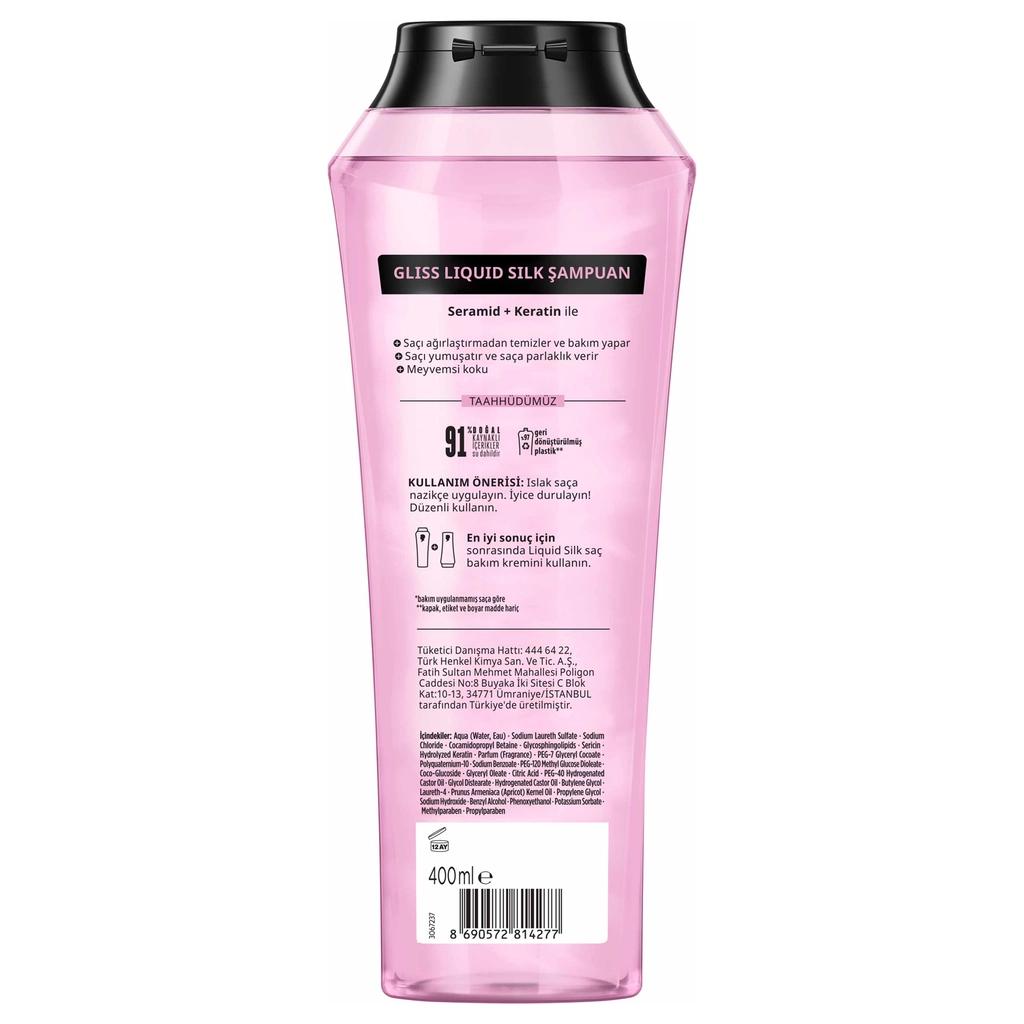 Gliss Liquid Silk Shampoo for Dull &amp; Rough Hair 400 ml