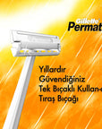 Gillette Permatik Disposable Razor Blades - Single-Blade, Hygienic Shaving Solution for Men and Women, Pack of 10 Gillette Permatik Disposable Razors - Hygienic Shaving Gillette Permatik, disposable razor blades, single-blade razors, hygienic shaving solutions, convenient shaving products, men's grooming, women's grooming, personal care, shaving essentials, razor blades, grooming products