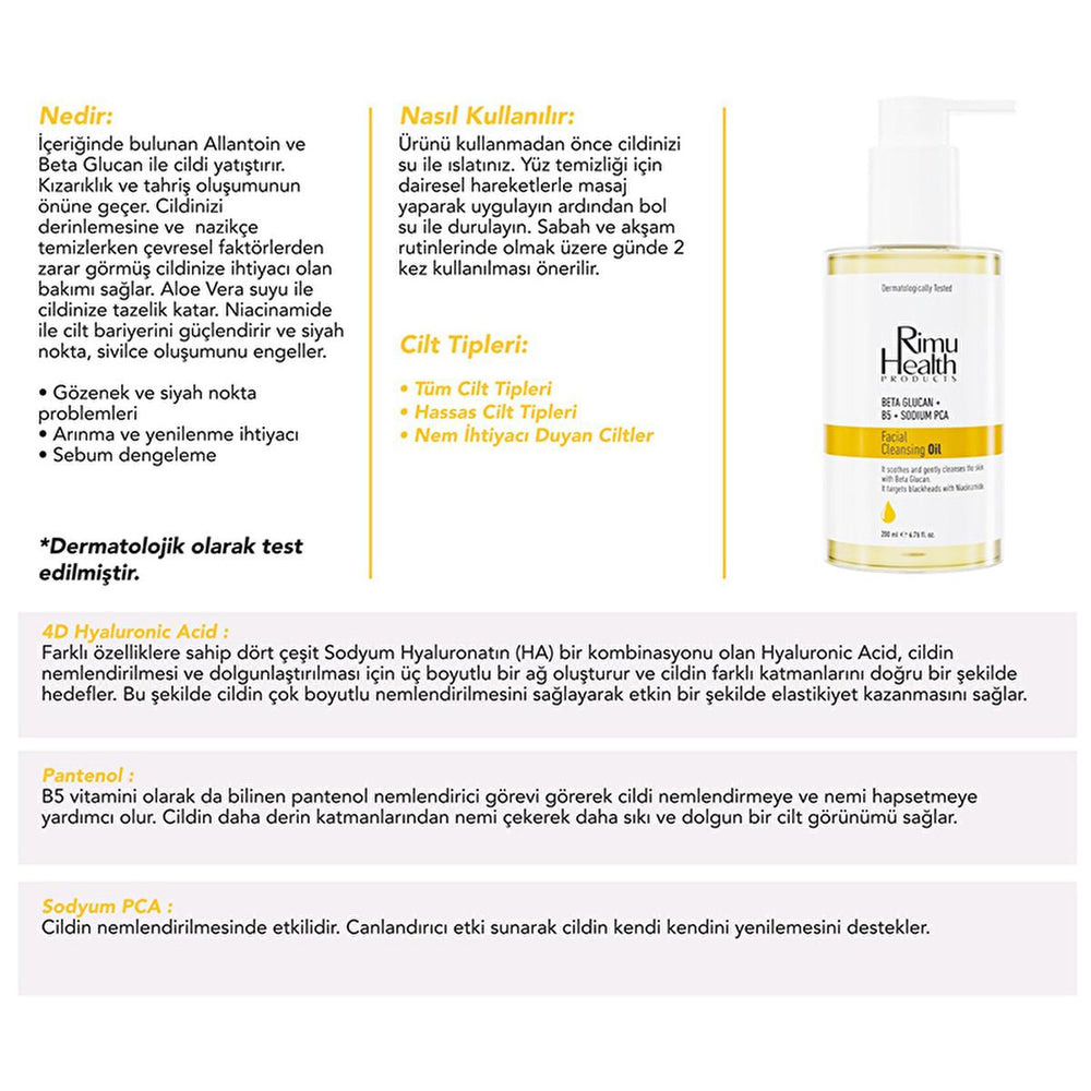 Rimu Health Facial Cleansing Oil: Blackhead & Acne Treatment, Soothing Beta Glucan Formula, Deep Pore Cleansing for All Skin Types Rimu Health Facial Cleansing Oil: Blackhead & Acne Treatment facial cleansing oil, blackhead removal, acne treatment, skin soothing, gentle cleanser, deep pore cleansing, sensitive skin cleanser, all skin types cleanser, beta glucan skincare, niacinamide face wash, face wash, face cleanser, skin care, beta glucan, allantoin, aloe vera water, niacinamide, deep cleansing, all skin