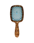 Janeke Superbrush Leopard Blue Detangling Hair Brush