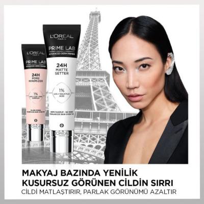 Loreal Paris Prime Lab Matte Makeup Primer - 24 Hour Matte Finish, Long Lasting Foundation Primer for Oily Skin Loreal Paris Prime Lab Matte Makeup Primer - Long Lasting matte makeup primer, long-lasting foundation primer, Loreal Paris Prime Lab, makeup base for oily skin, salicylic acid primer, oily skin solutions, combination skin care, long-lasting makeup, makeup primer benefits, LHA primer, salicylic acid benefits