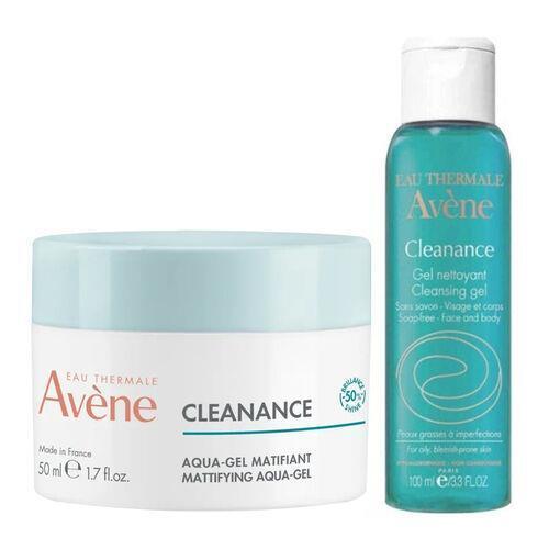 Avene Cleanance Mattifying Aqua Gel 50 ML, Avene Cleanance Cleansing Gel 100 ML Avene Cleanance Mattifying Aqua Gel & Cleansing Gel Duo | 50 ML + 100 ML Avene Cleanance Aqua Gel & Cleansing Gel Duo - 50ml + 100ml avene, cleanance, mattifying-gel, cleansing-gel, oily-skin, skincare, moisturizer, face-cleanser, ai-generated, duo-set