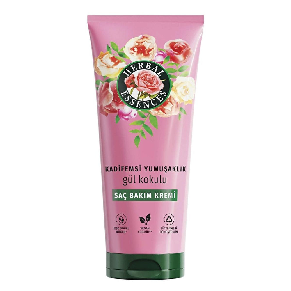 Herbal Essences Rose-Scented Hair Care Cream - Vegan, Nourishing, and Softening for Dry Hair - view 2