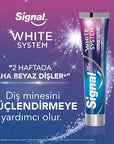 Signal White System Toothpaste for Strong Enamel 75 ml x 2