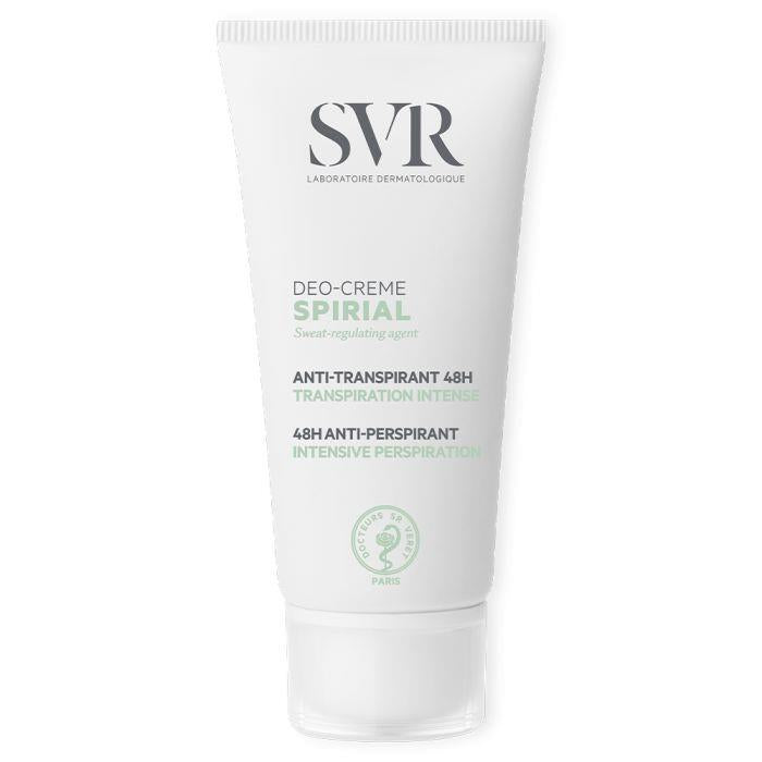 SVR Spirial Antiperspirant Cream 50ml - Fragrance-Free, Sensitive Skin Solution for Excessive Sweating - Perfume