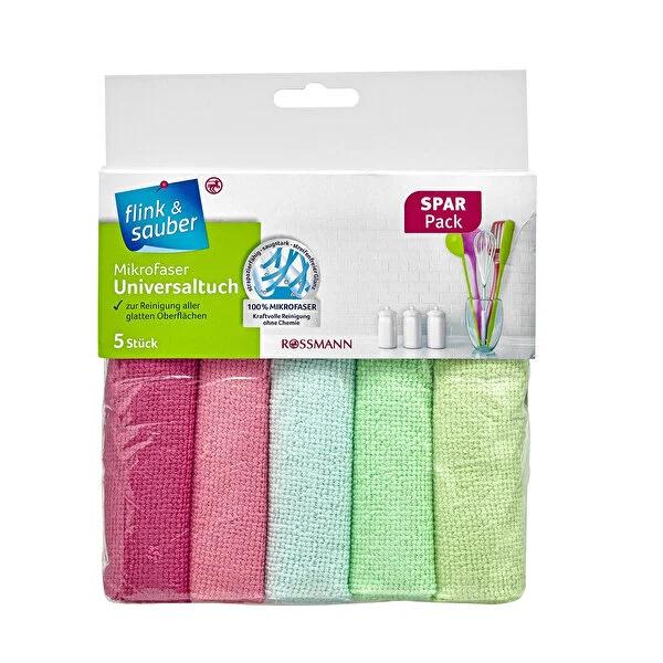 Flink & Sauber Microfiber Cleaning Cloth 5-Pack - Reusable, Lint-Free, Chemical-Free, Absorbent, Streak-Free Cleaning for Home & Car Flink & Sauber Microfiber Cloths: Chemical-Free Cleaning microfiber cleaning cloth, reusable cleaning cloth, lint free cleaning cloth, chemical free cleaning, absorbent cleaning cloth, streak free cleaning cloth, microfiber duster, machine washable cleaning cloth, eco friendly cleaning cloth, all purpose cleaning cloth, cleaning cloth, reusable cloth, lint free cloth, chemical
