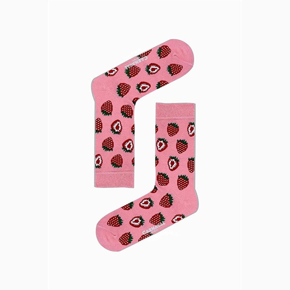 Carnaval Fruit-Themed Socks 5-Pack - Soft, Comfortable, and Stretchy Casual Socks for Everyday Wear - view 5