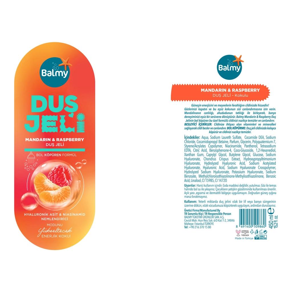 Balmy Mandarin &amp; Raspberry Shower Gel for Fresh Skin 450 ml