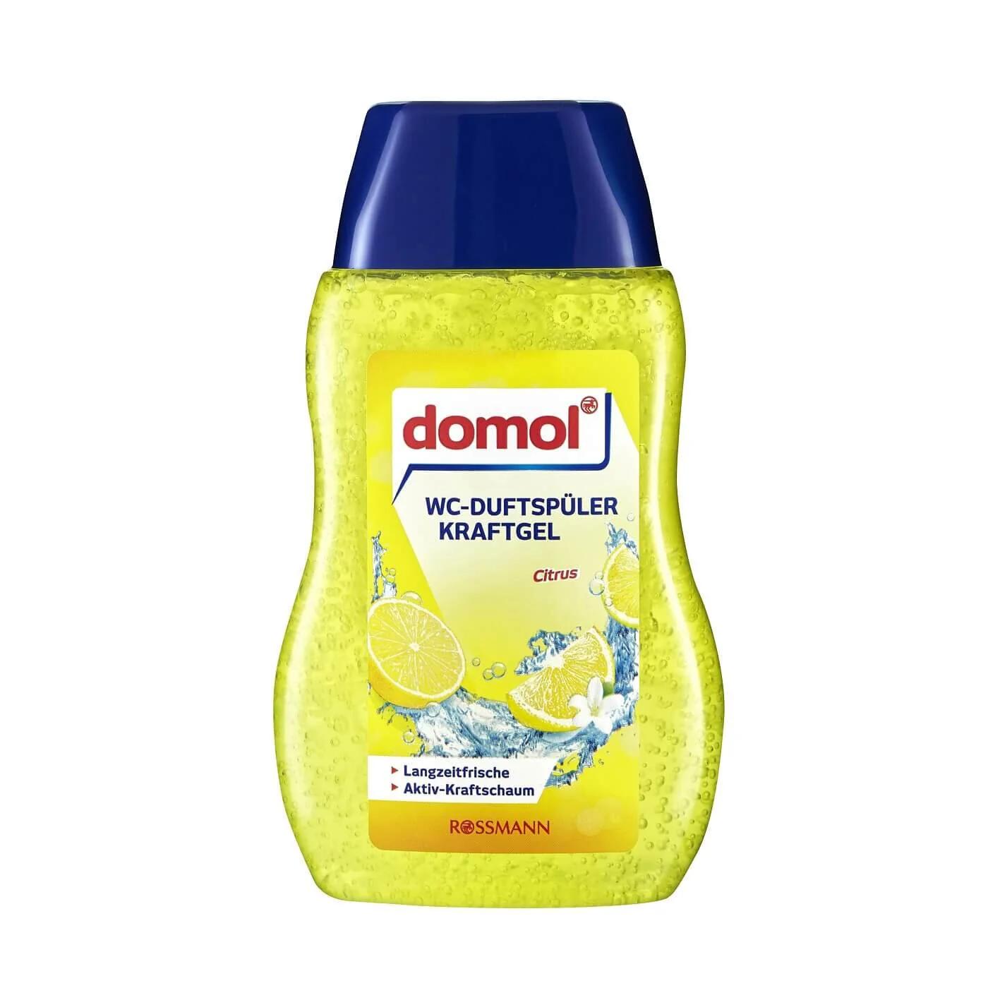 Domol Lemon Toilet Gel Freshener with Hanger 200 ml