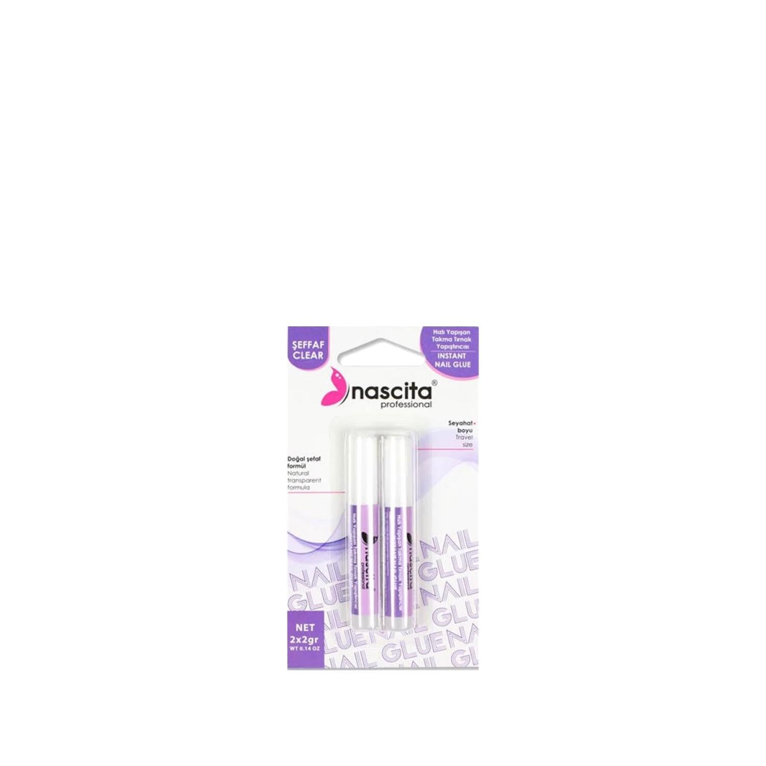 Nascita Nail Glue - Transparent Nail Adhesive for Artificial Nails, 2x2g Nascita Nail Glue - Transparent Adhesive for Artificial Nails nail glue, artificial nail adhesive, nail enhancement products, Nascita nail glue, transparent nail adhesive, nail care, beauty products, nail beauty, nail enhancements, nail adhesive, beauty essentials, nail care products