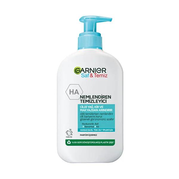 Garnier Gentle Facial Cleanser with Hyaluronic Acid & Ceramide - Moisturizing, Pore Minimizing for Sensitive Skin Garnier Gentle Facial Cleanser - Hyaluronic Acid & Ceramide Garnier Saf&Temiz Nemlendiren Temizleyici, Gentle Facial Cleanser, Hyaluronic Acid Facial Cleanser, Ceramide Enriched Cleanser, Moisturizing Facial Cleanser for Sensitive Skin, Facial Cleanser for Daily Use, Sensitive Skin Care, Skincare Routine, Pore Minimizing Cleanser, Moisturizing Cleanser