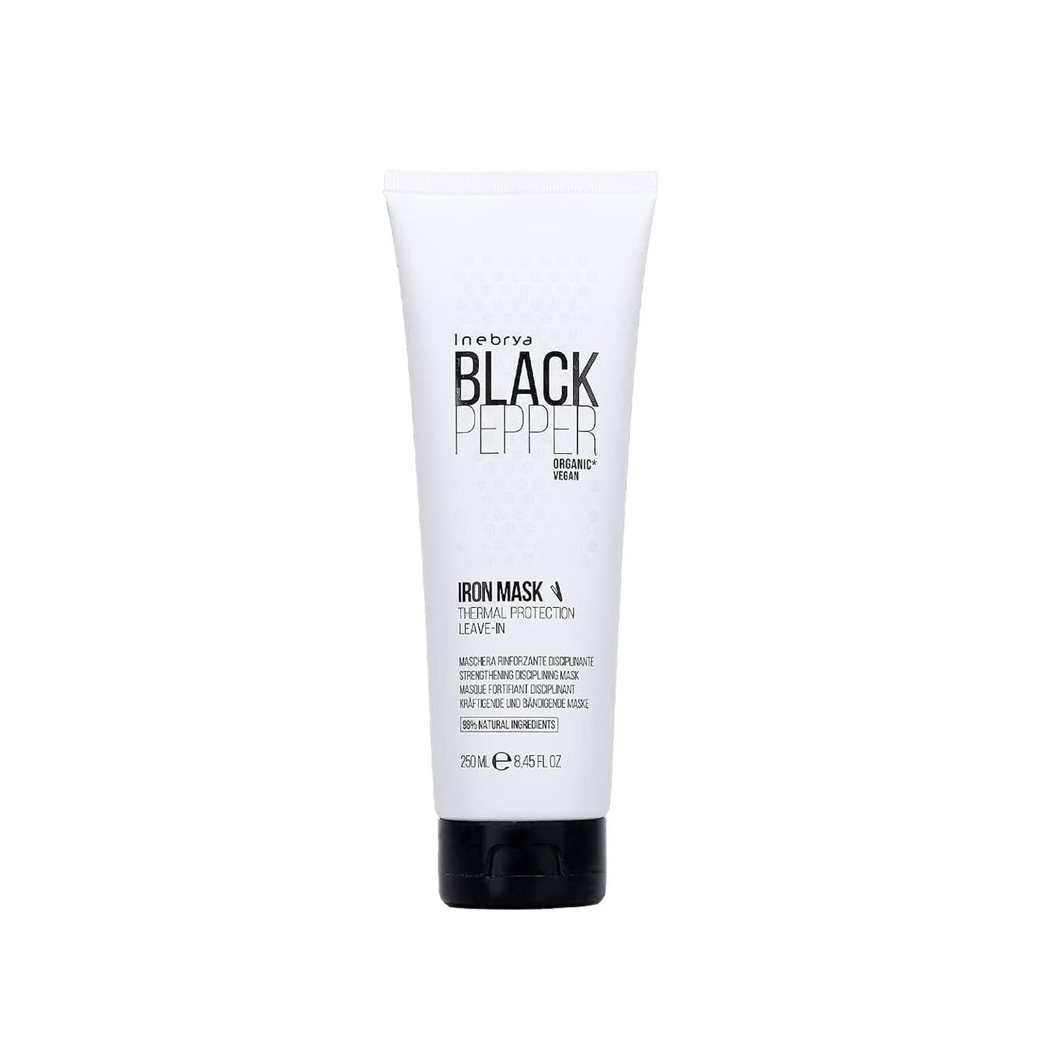 Inebrya Black Pepper Thermal Protection Hair Mask - Nourishing, Heat Damage Protection for Dry/Damaged Hair, 8.45 fl oz Inebrya Black Pepper Hair Mask - Thermal Protection & Nourishment Hair Mask, Thermal Protection, Black Pepper Hair Care, Heat Styling Protection, Nourishing Hair Mask, Hair Care, Dry Hair Repair, Damaged Hair Treatment, Scalp Stimulation, Hair Nourishment, Heat Damage Prevention, Hair Strengthening, Black Pepper Benefits, Hair Care Essentials, Hair Treatment, Protective Hair Care, Hair Rep