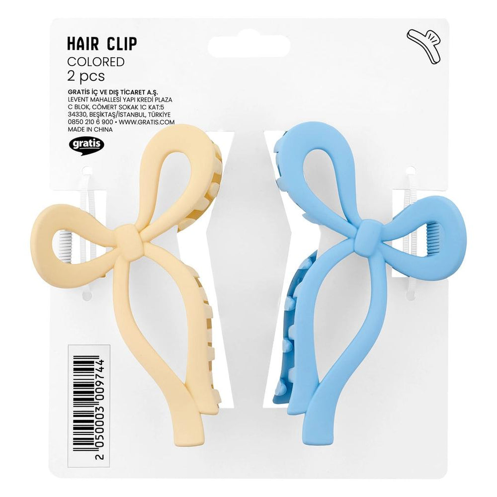 Eklips Cream and Blue Claw Hair Clip 1 pc