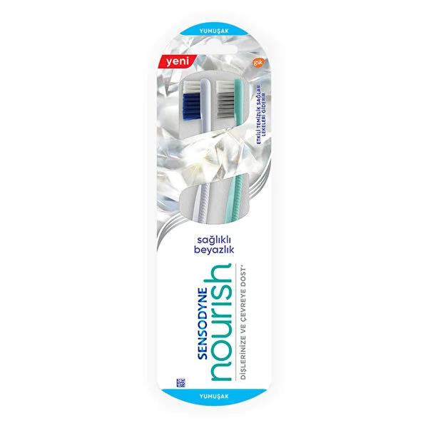 Sensodyn Nourish Soft Bristle Toothbrush 2-Pack - Gentle on Sensitive Teeth and Gums - image 3