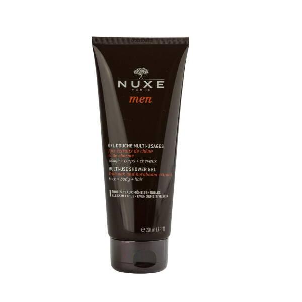 Nuxe Men Multi-Purpose Shower Gel for Face, Body, and Hair - Gentle, Natural Skincare - Cleanser