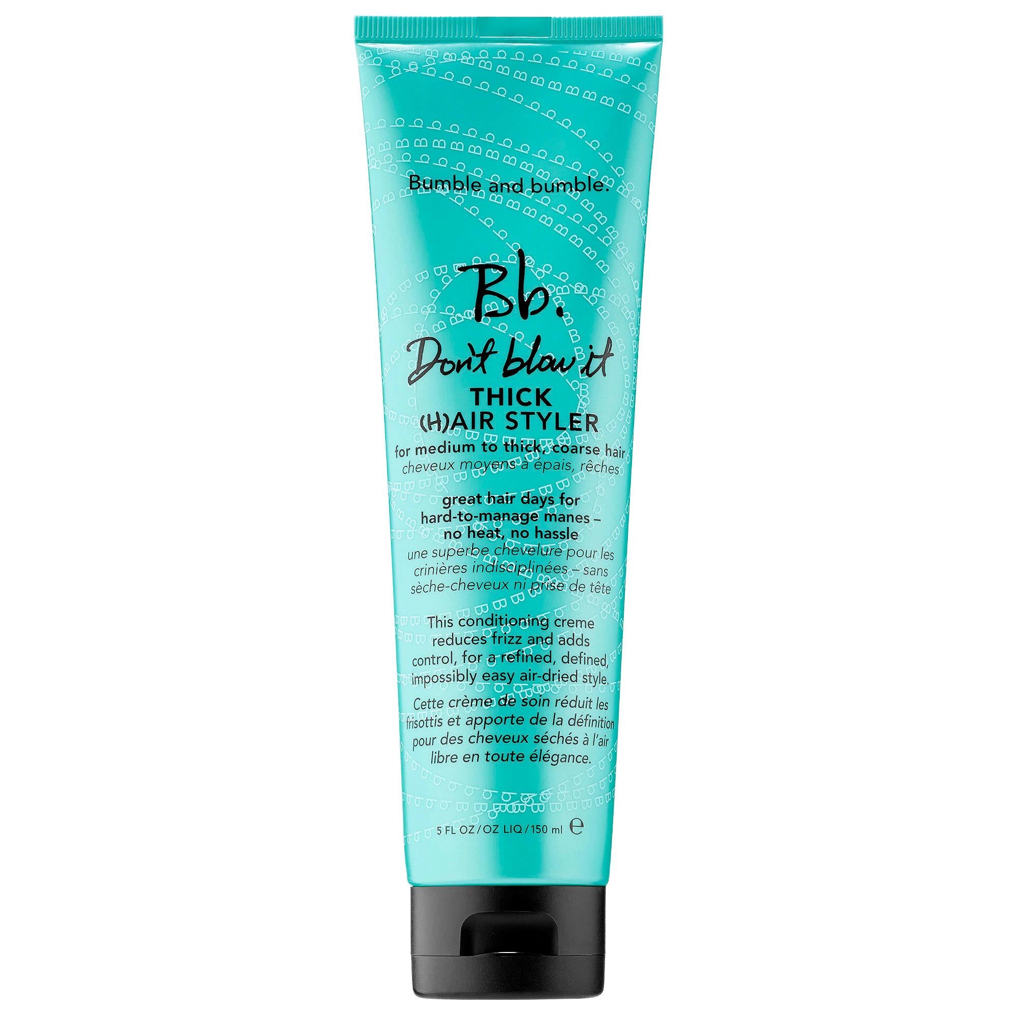 Don't Blow It Thick Air-Dry Cream by Don't Blow It - Hair Styling Cream for Medium to Thick Hair, Anti-Frizz, Light Hold, Color-Safe Don't Blow It Thick Air-Dry Cream - Anti-Frizz, Light Hold hair styling cream, air-dry cream, anti-frizz hair product, color-safe hair care, light hold styling product, medium to thick hair care, straight and wavy hair products, leave-in conditioner, hair care for dryness, frizz reduction, hair texture enhancement, lightweight hair products, color-treated hair care