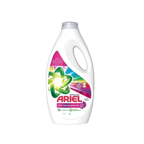 Ariel Vivid & Bright Colors Liquid Laundry Detergent: Stain Remover, Color Safe, Low Temperature, Recyclable Bottle - 29 Loads Ariel Liquid Laundry Detergent: Color Safe & Stain Removal liquid laundry detergent, color safe detergent, laundry detergent for colors, stain remover for colored clothes, vibrant colors detergent, low temperature laundry detergent, ecological laundry detergent, recyclable detergent bottle, laundry detergent, stain remover, color protection, bright colors, colored clothes, fabric ca