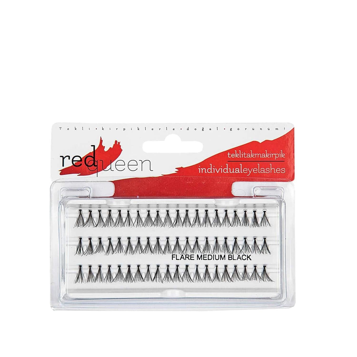 Red Queen False Eyelashes - Individual, Medium Length, Black - Enhance Your Natural Beauty Red Queen False Eyelashes - Individual, Medium, Black false eyelashes, individual false eyelashes, medium false eyelashes, black false eyelashes, Red Queen false eyelashes, beauty enhancements, makeup accessories, cosmetic products, eye makeup, lash enhancements