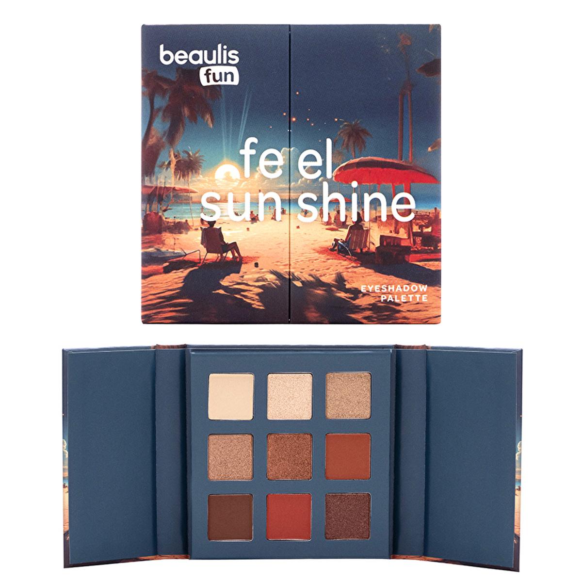 Beaulis Fun Feel Sunshine 9 Eyeshadow Palette - Nude & Bold Shades for Daily & Evening Makeup Beaulis 9 Eyeshadow Palette - Nude & Bold Shades Beaulis Fun Feel Sunshine, 9 eyeshadow palette, nude eyeshadows, bold eyeshadows, makeup for daily use, makeup for evening use, shimmer eyeshadows, matte eyeshadows, eyeshadow palette, makeup essentials, cosmetic gifts, makeup for beginners, professional makeup, travel makeup, Beaulis makeup
