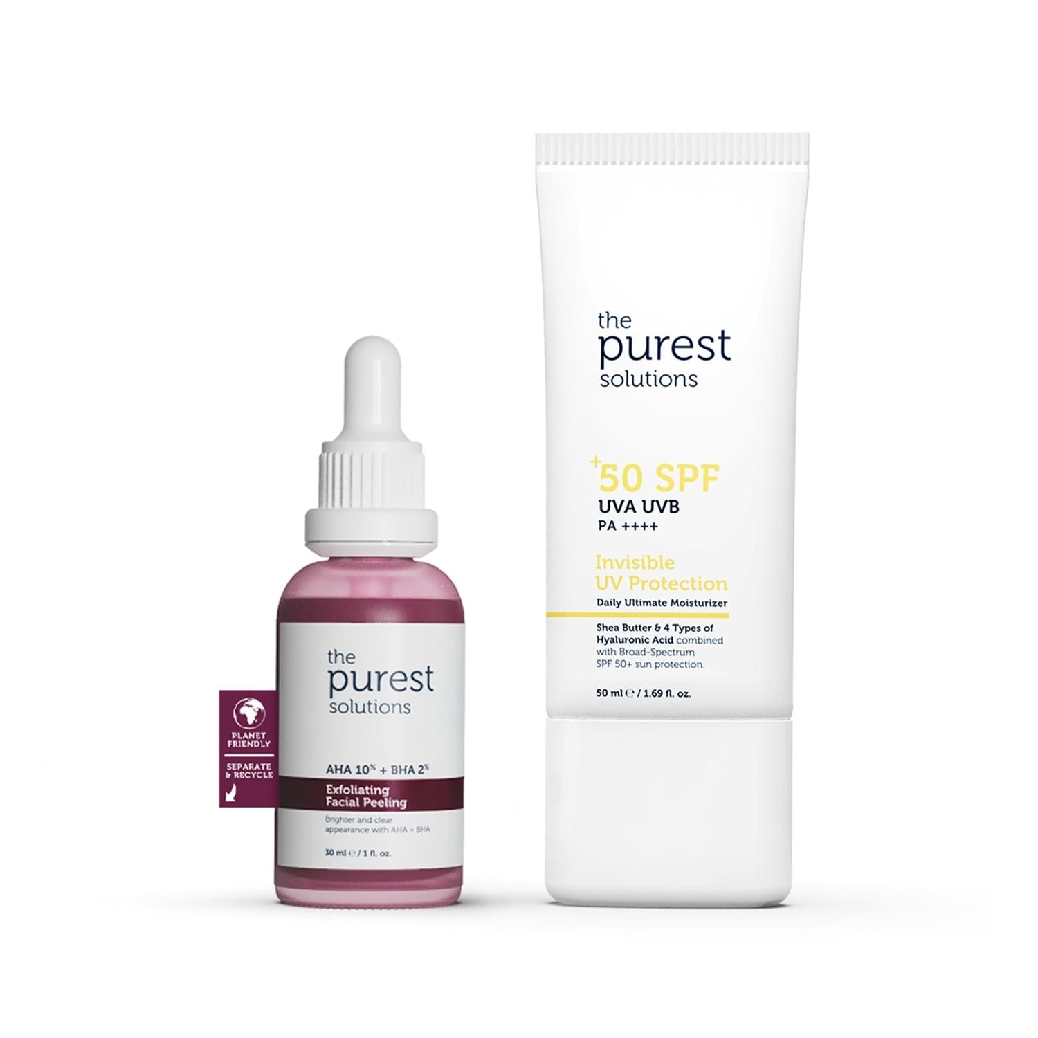 The Purest Solutions Face Serum with SPF 50 - Revitalizing, Skin Tone Evening & Sun Protection Skincare The Purest Solutions Face Serum SPF 50 - Revitalize & Protect Face serum with SPF, Skin exfoliation product, Sun protection skincare, Skin tone evening serum, Revitalizing facial serum, Skincare for facial rejuvenation, SPF 50 sun protection, Skin care for uneven tone, Facial serum with SPF, The Purest Solutions products