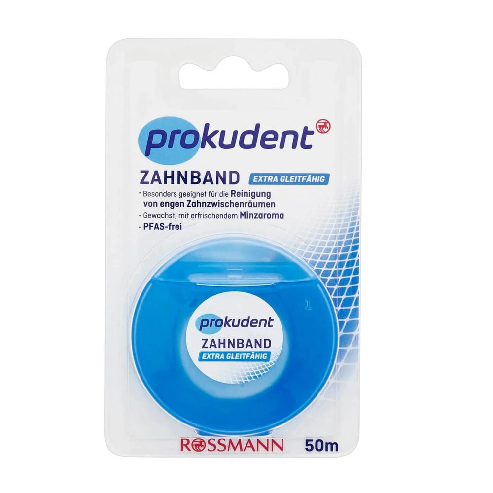 Prokudent Mint Waxed Dental Floss for Fresh Breath 50m